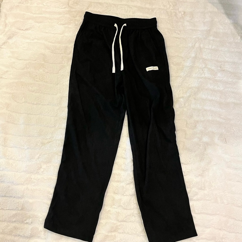 Corduroy black sweat pants size L